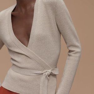 Aritzia Wilfred Manset wrap sweater